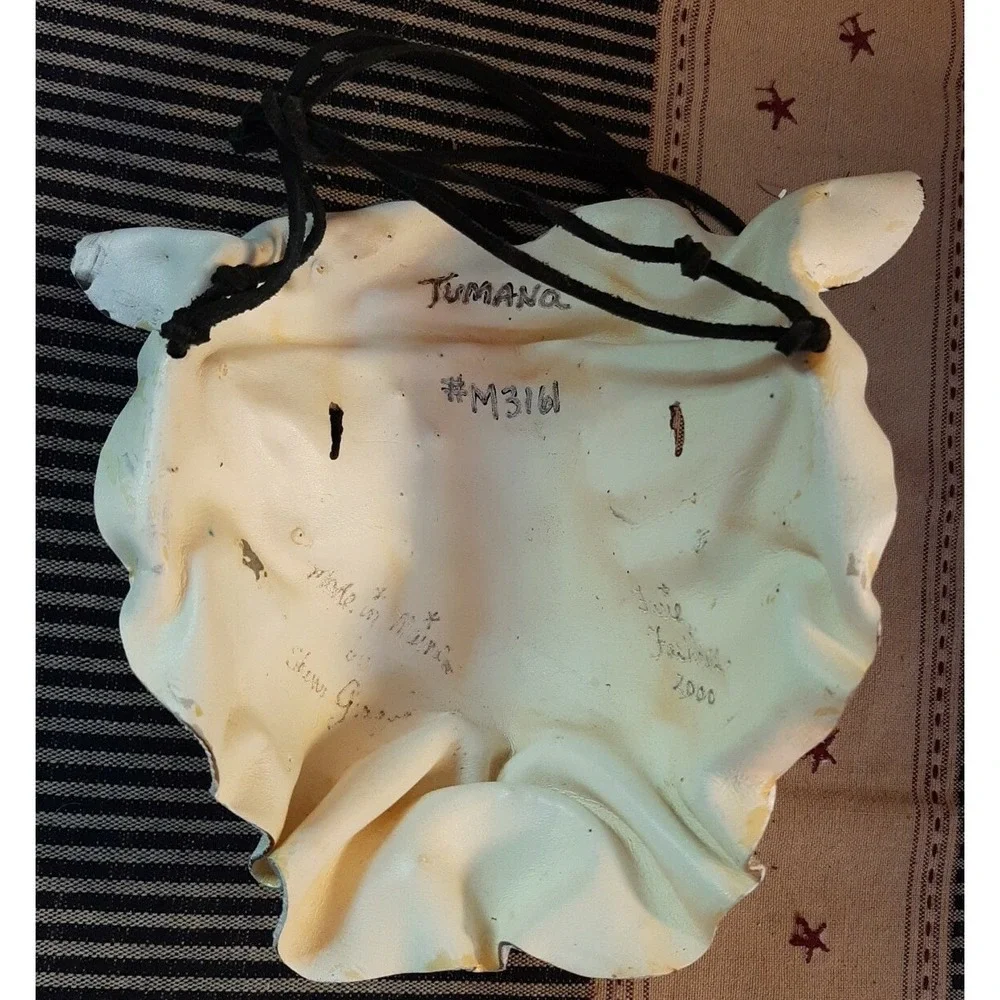 Vintage Hand Made in Maine USA 2000 Mask Leather Animal Masquerade Halloween